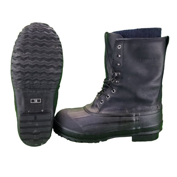 ✅LaCrosse Iceman 10" Black Pac Winter Waterproof Boots Removable Liners Men's 14 - Picture 2 of 13